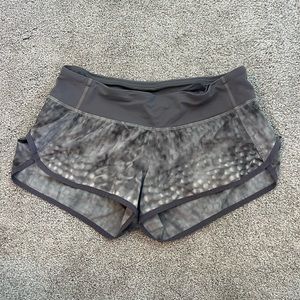 Grey Lululemon Speed Up Shorts